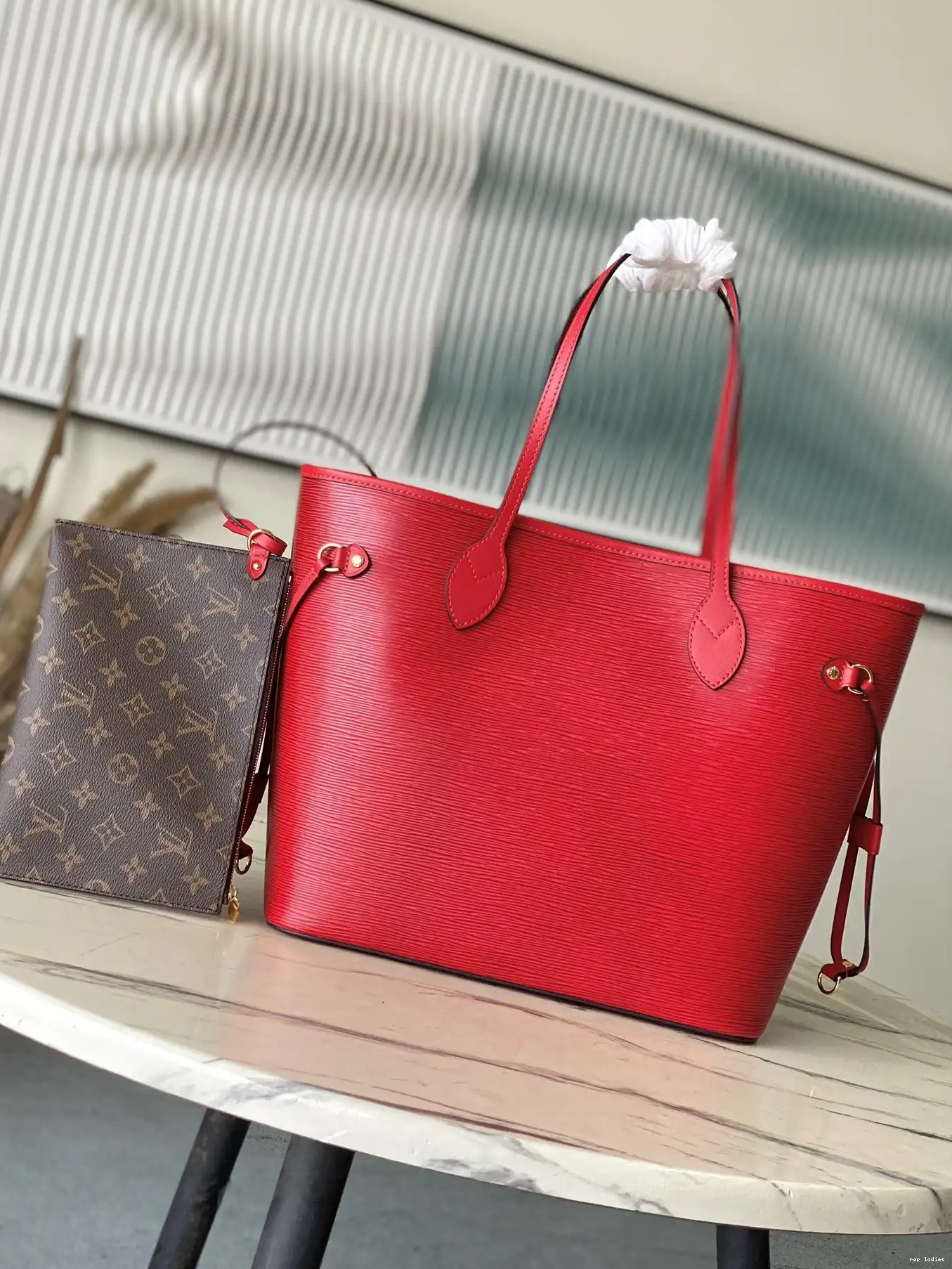 Cheap MM-31*28*14cm LOUIS VUITTON NEVERFULL 0530